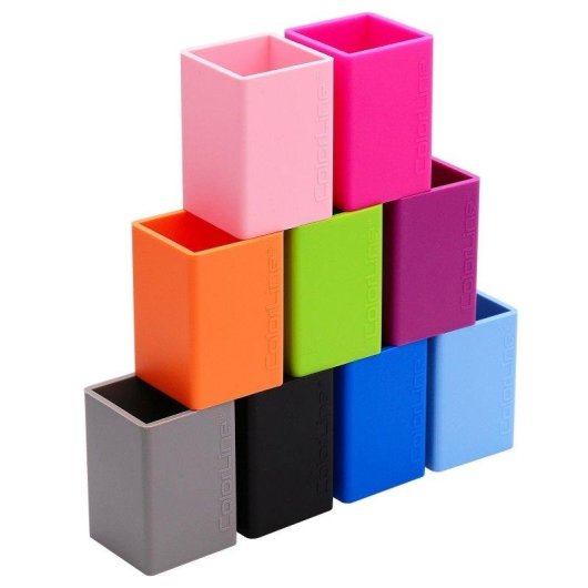 Porta-Lapis Quadrato in Silicone Ultra-Morbido Officebox