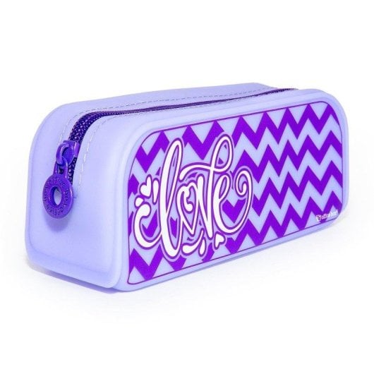 Astuccio Scolastico Office Box Love in Silicone Morbido