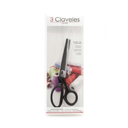 Forbici Multiuso Professionali 3 Claveles Taglio Zig-zag 18 cm