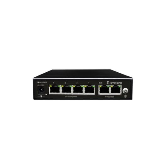 Switch LevelOne FEP-0631 Fast Ethernet PoE 6 Ports