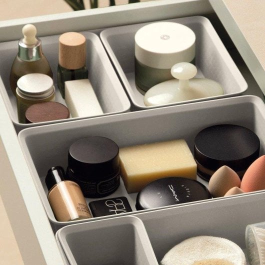 Cesta Organizadora Cajones Tatay Bohol A6 Plástico Reciclado Verde Sage
