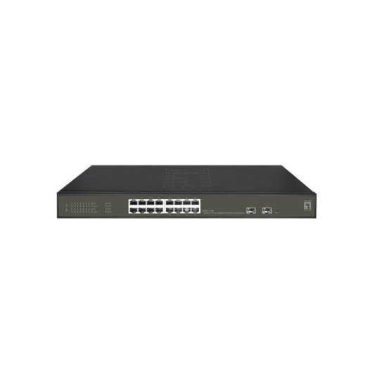 Comutador LevelOne GES-2118P Gestido L2 16 Ports Gigabit PoE+ 2 SFP