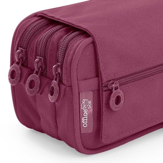 Astuccio Triplo Colepack Eco Officebox Viola con Materiale Scolastico Incluso