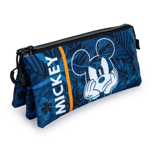 Estojo Escolar Triplo Portatodo Karactermania Mickey Mouse Azul