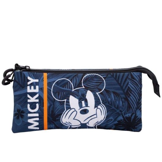 Estojo Escolar Triplo Portatodo Karactermania Mickey Mouse Azul