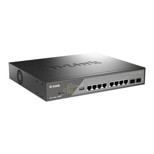 Switch Gestito L2 D-Link DSS-200G-10MPP/E 8 Porte Gigabit PoE 242W