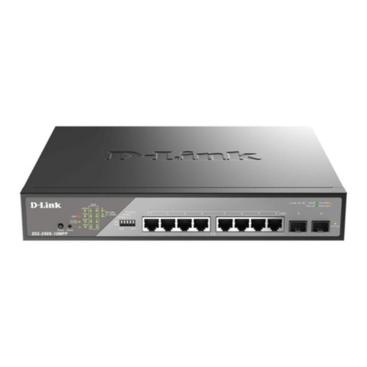 Switch D-Link DSS-200G-10MPP/E Gestito L2 8 Porte Gigabit PoE 242W