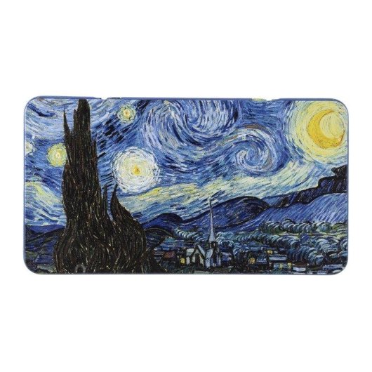 Caja Metálica con 12 Lápices de Doble Punta Javier Noche Estrellada