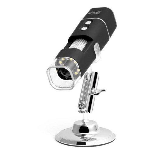 Microscope Digital Technaxx TX-158 1000x LED Wi-Fi Noir/Argent