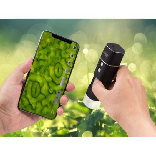 Microscopio Digital Technaxx TX-158 1000x LED Wi-Fi Negro/Plata