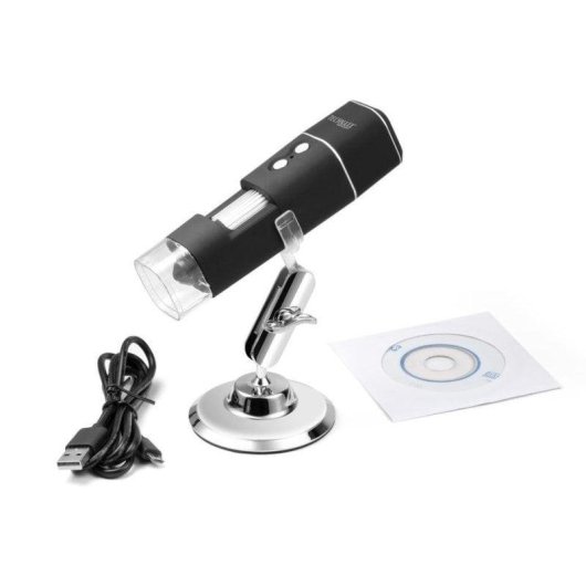 Microscope Digital Technaxx TX-158 1000x LED Wi-Fi Noir/Argent