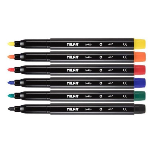 Stifte für Stoffe Milan 06p6t - Set mit 6 Farben