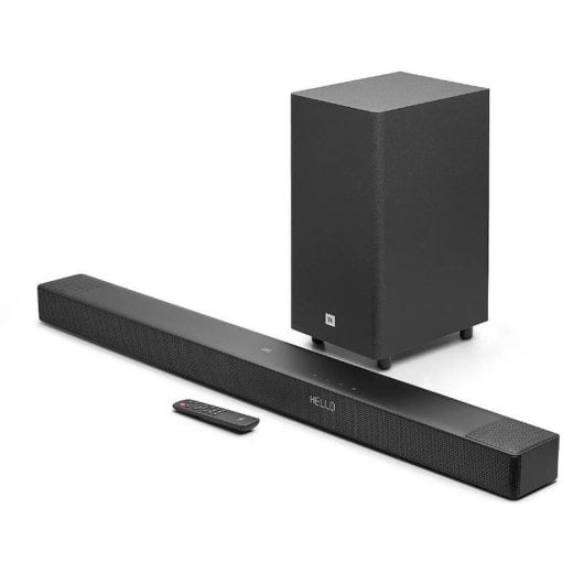 Barra de Som JBL Cinema SB595 3.1.2 440W Bluetooth HDMI eARC Dolby Atmos Preta
