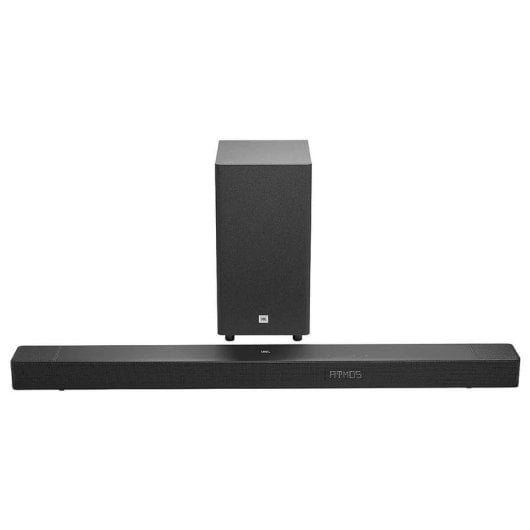 Barra de Som JBL Cinema SB595 3.1.2 440W Bluetooth HDMI eARC Dolby Atmos Preta