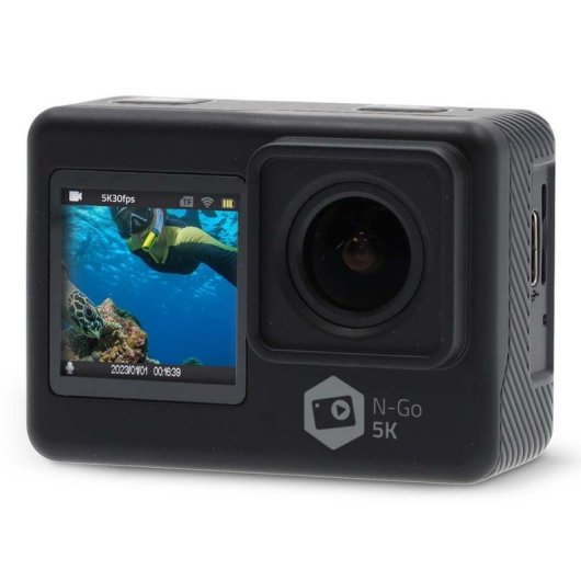 Câmara Desportiva Nedis ACAM71BK 5K UltraHD WiFi UltraWide Estabilização Avançada