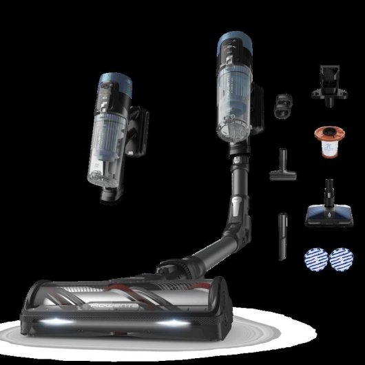 Akku Staubsauger Rowenta X-Force Flex 14.80 670W 90 Min Wischfunktion 2 in 1 Blau Schwarz