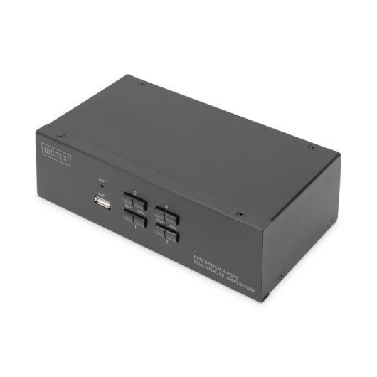 Switch KVM Digitus 4 porte doppio schermo 4K DisplayPort