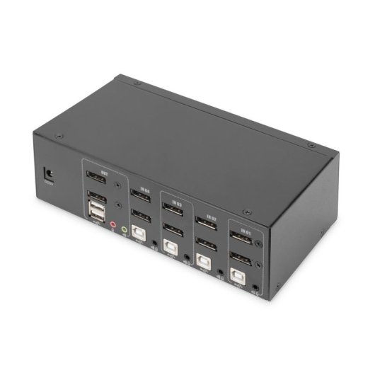 Switch KVM Digitus 4 porte doppio schermo 4K DisplayPort