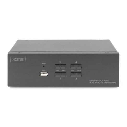 Switch KVM Digitus 4 porte doppio schermo 4K DisplayPort