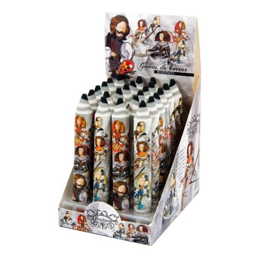 Gomas de borrar Javier Las Meninas Set de 2 Extra-grandes Formato Lápiz