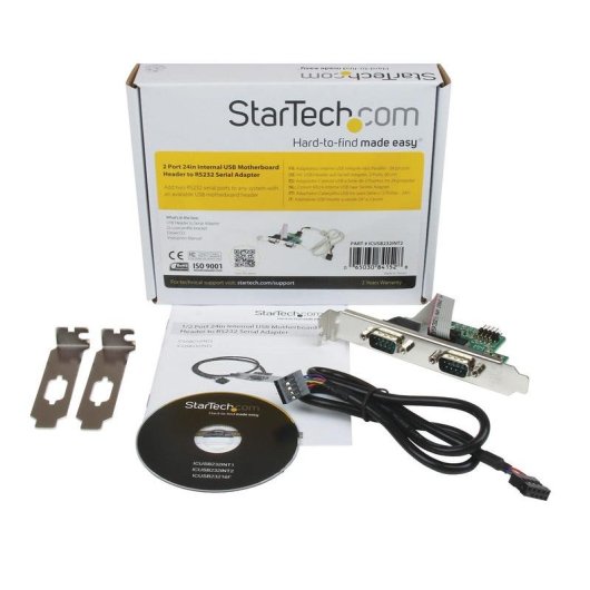 Adaptador Interno USB para 2 Portas Série RS232 Placa Base StarTech