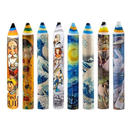 Set de 2 Gomas de Borrar Extra-grandes Javier Formato Lápiz Motivos Flamencos