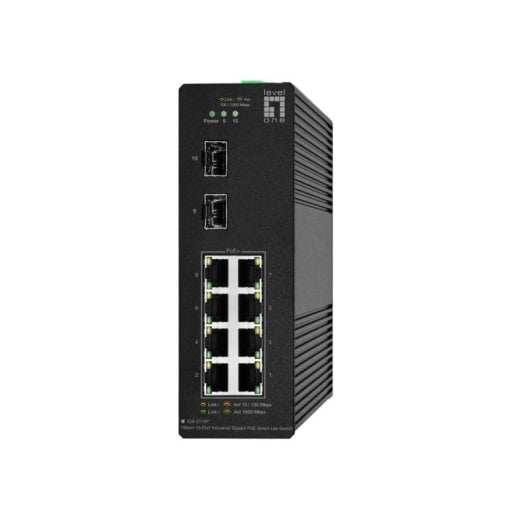 Switch LevelOne IGS-2110P Managed L2 8 Ports Gigabit PoE+