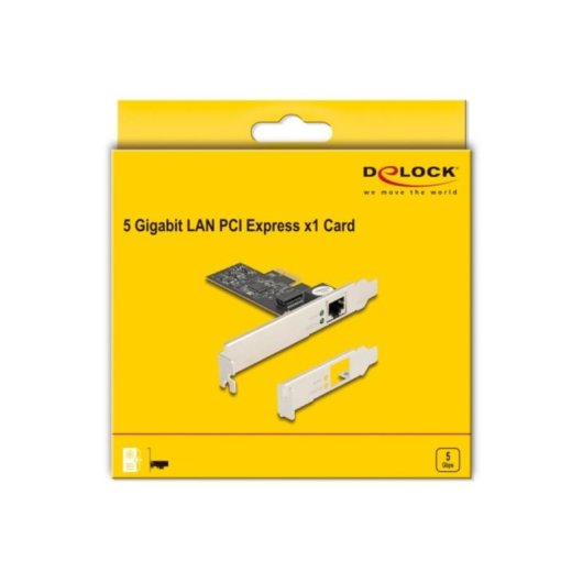 Scheda Rete Delock PCI Express x1 RJ45 5 Gigabit LAN 5000 Mbps