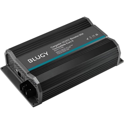 Blugy Cargador Baterías Booster 12v A 12v 60a, Autocaravanas, Autos, 4x4, 3 Etapas, Protecciones Electrónicas, Carga Ráp