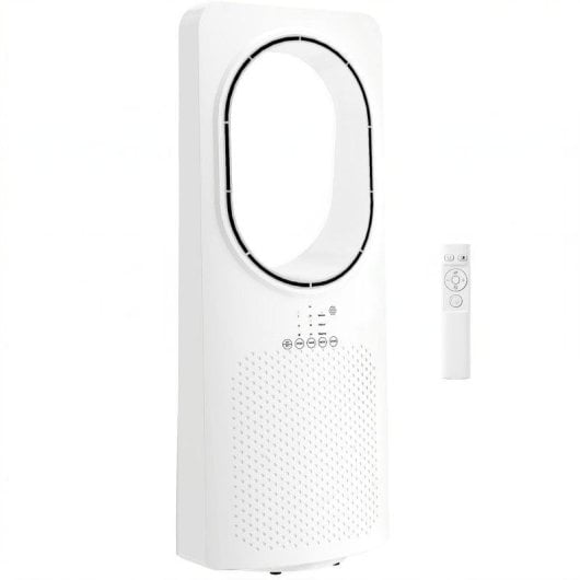 Homcom Ventilador De Torre Silencioso Sin Aspas Mando A Distancia Oscilación 45°