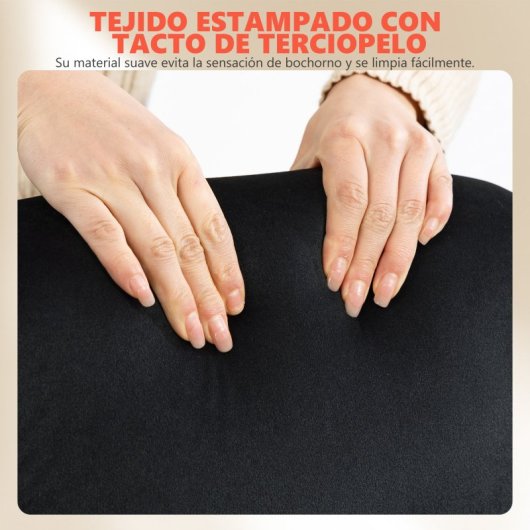 Homcom Silla De Escritorio Ergonómica Con Respaldo Alto Negro