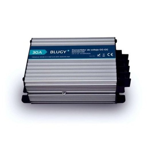 Conversor Blugy 24V para 12V 30A Carcaça Selada Veículos