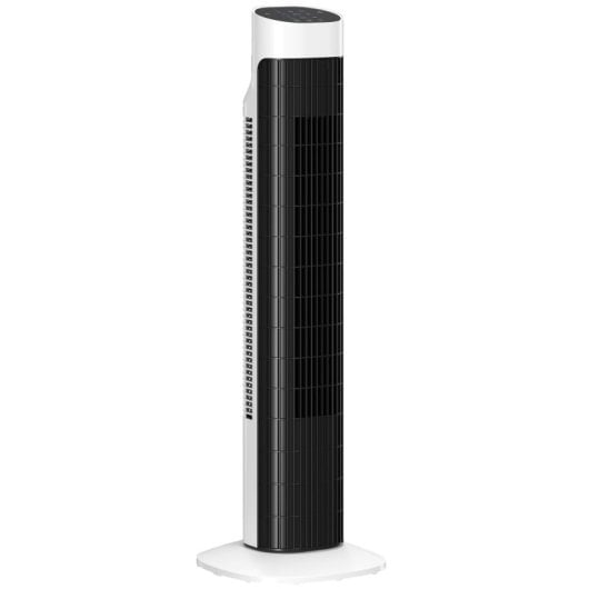 Coluna de Ar HOMCOM 45W 3 Velocidades 3 Modos Oscilação 70° Silenciosa Comando