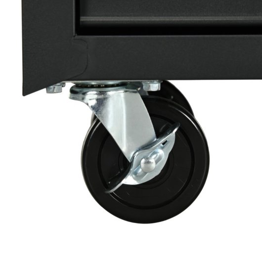 Durhand Carro De Herramientas Con 7 Cajones Cerraduran Ruedas Negro