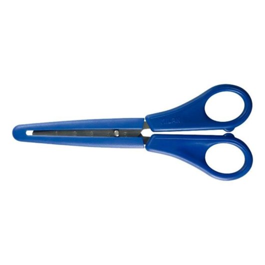Forbici Scolari Milan 14.7 cm Punta Tonda con Custodia Blu