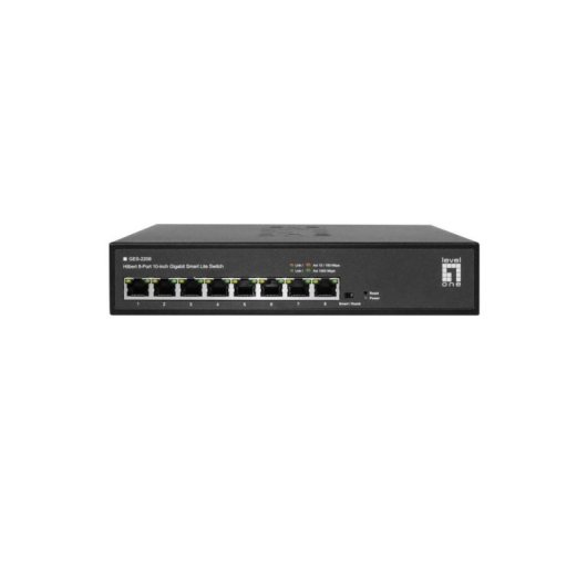 Switch LevelOne GES-2208 Managed L2 8 Ports Gigabit Ethernet Rack-Montage