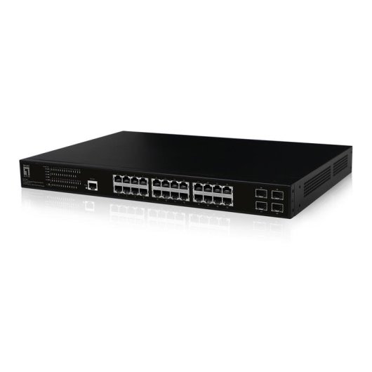 Switch LevelOne GEP-2861 Gestionado L2 24 Portos Gigabit PoE 1U