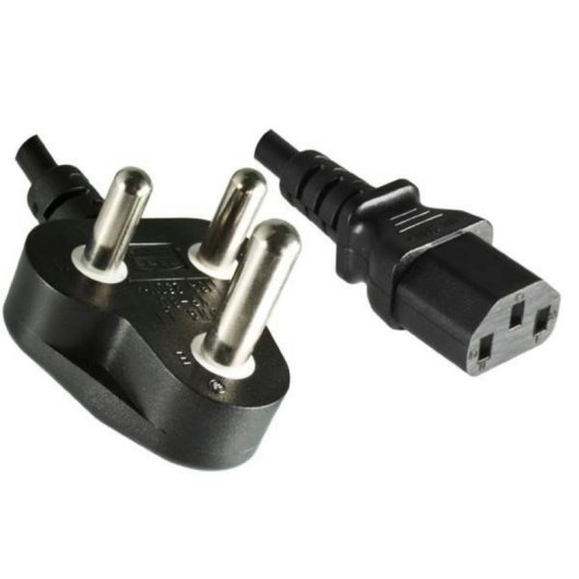 Netzkabel MicroConnect Südafrika Typ B+C an C13, 1,8 m, schwarz