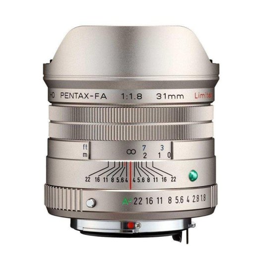 Objetiva Pentax 31 mm F1.8 HD FA Edição Limitada Montagem Fujifilm X Prateada