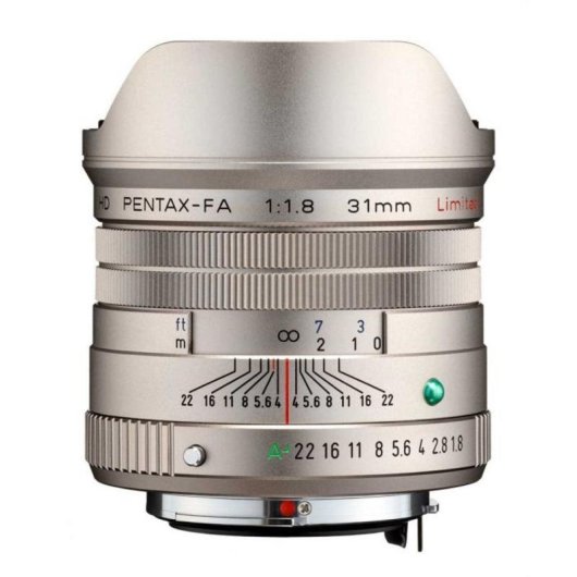 Objetiva Pentax 31 mm F1.8 HD FA Edição Limitada Montagem Fujifilm X Prateada