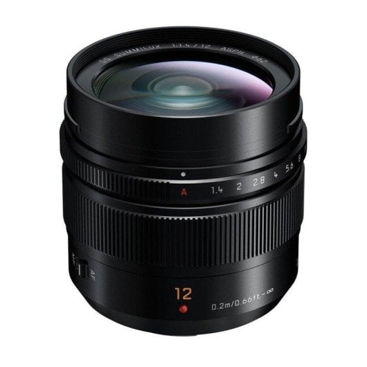 Objectif Panasonic Leica DG Summilux 12mm f/1.4 Monture Micro Four Thirds Noir
