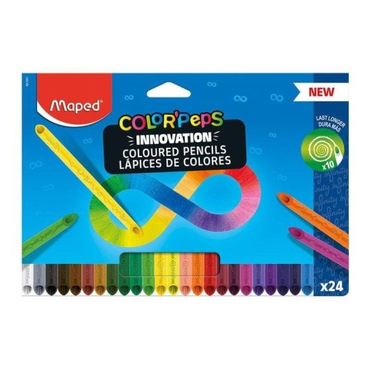 Lápices de Colores Maped Color'Peps Infinity Caja de 24 Unidades