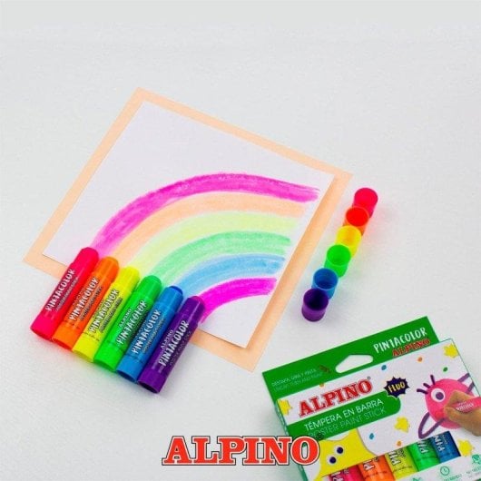 Estuche Témperas Alpino PintaColor 12 Barra Secado Rápido