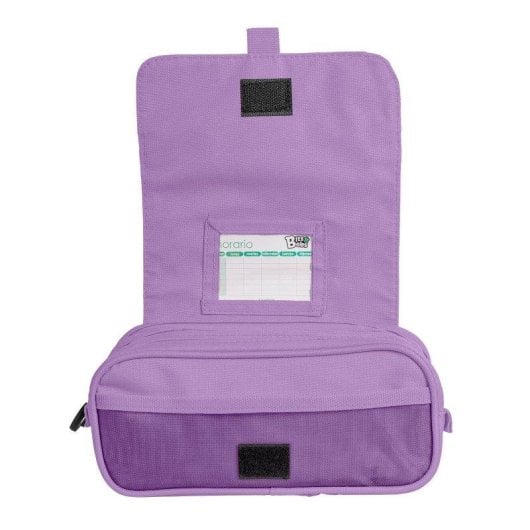Estuche Escolar Triple ColePack BitsBobs Material Incluido Violeta