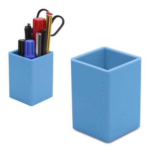 Portapenne Officebox Colorline Ultra-Soft Blu Chiaro