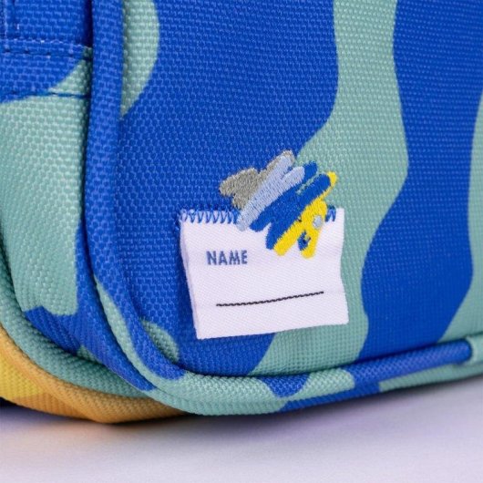 Estuche Triple Milan Blue Odyssey con Material Escolar de 40 Piezas