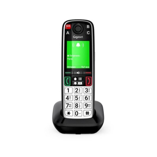 Teléfono Gigaset EASY 500 DECT/Analógico Inalámbrico Negro/Plata