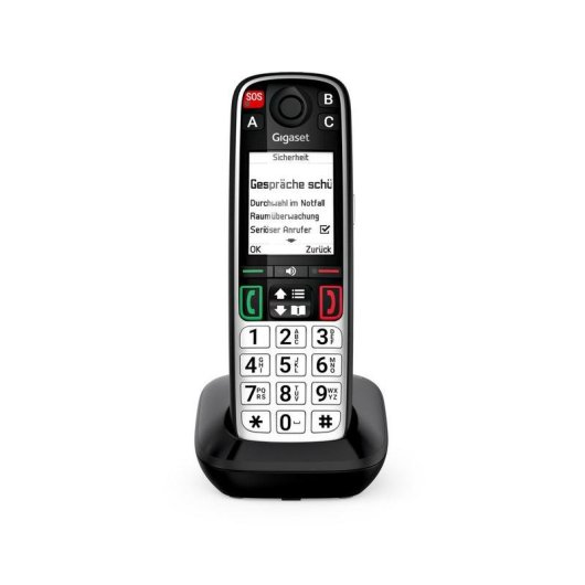 Teléfono Gigaset EASY 500 DECT/Analógico Inalámbrico Negro/Plata