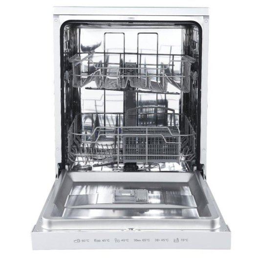 Lavavajillas Brandt Dfp3129dw 15 Servicios Clase C con tercera bandeja y función media carga