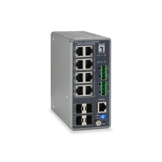 Comutador LevelOne IGP-1271 Gestido L3 16 Ports Gigabit Ethernet PoE+